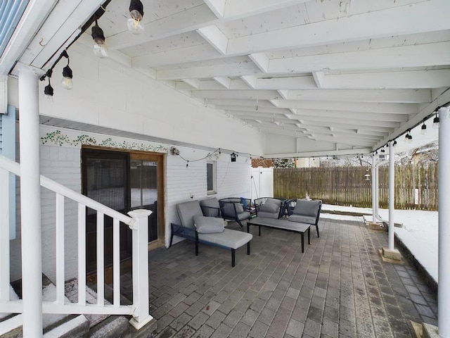 view of patio / terrace with outdoor lounge area