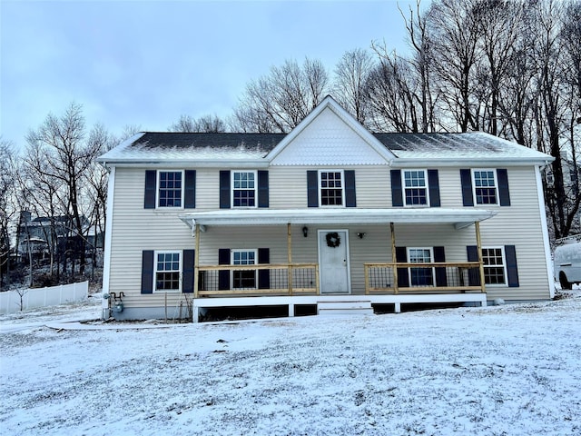 view of front of property