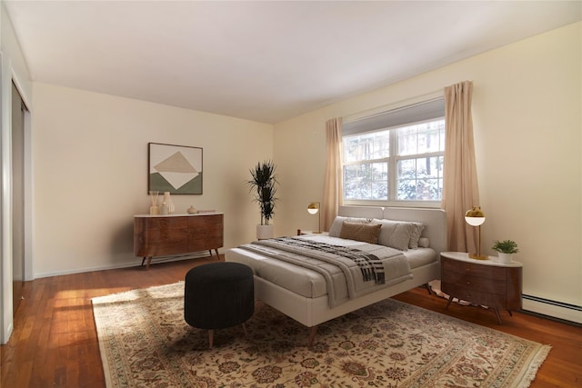 bedroom featuring hardwood / wood-style floors