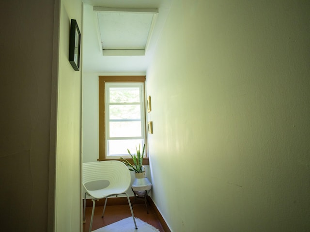 hallway featuring hardwood / wood-style floors