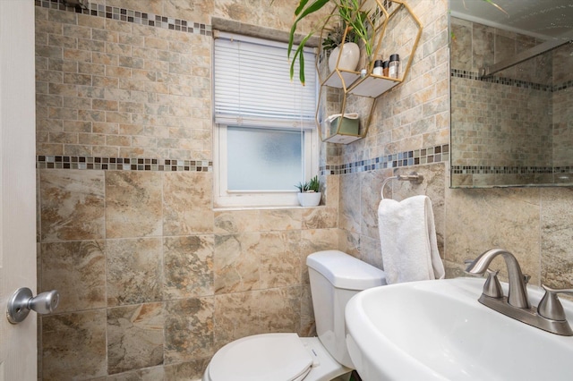 bathroom with sink and toilet