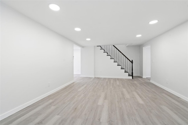 interior space featuring light hardwood / wood-style flooring