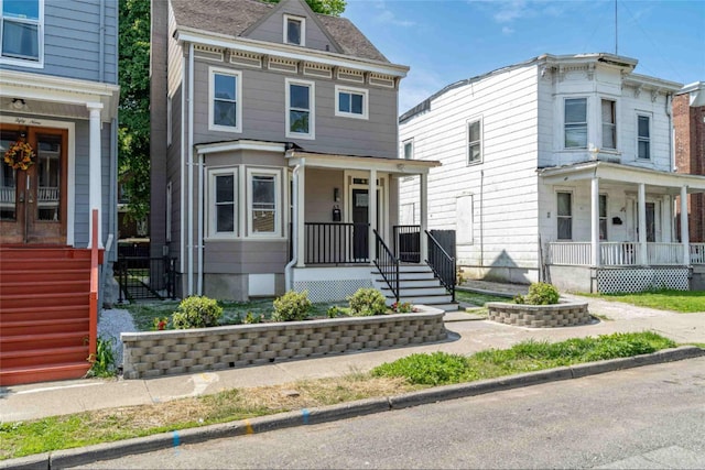 view of front of house with a porch