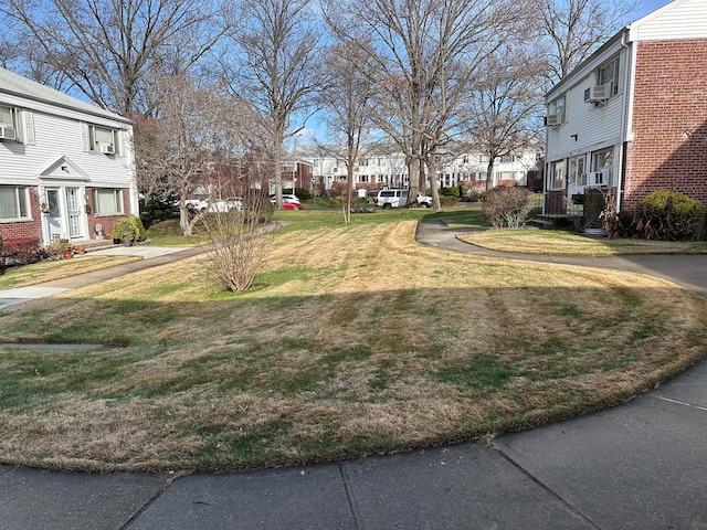 view of yard with cooling unit