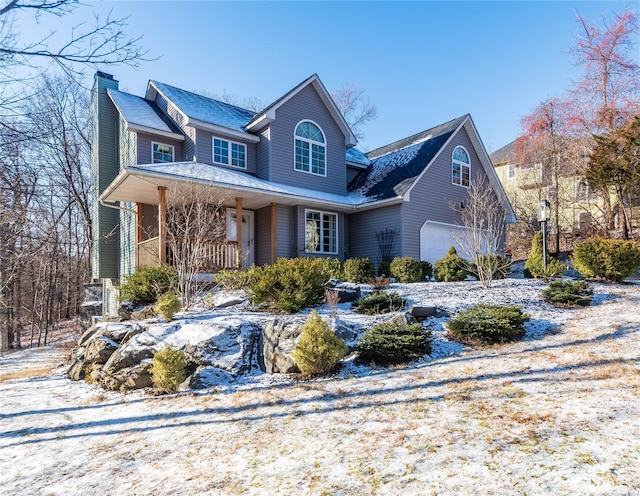 view of front of house featuring a garage