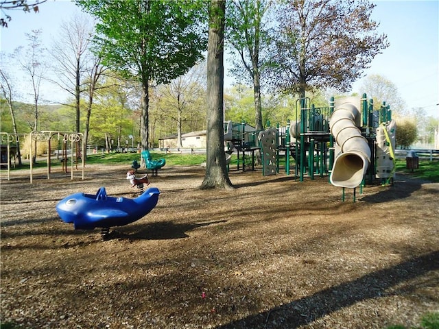 view of jungle gym