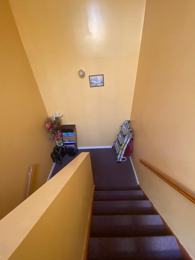 view of stairway