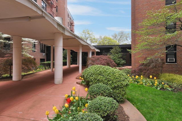 exterior space featuring covered porch