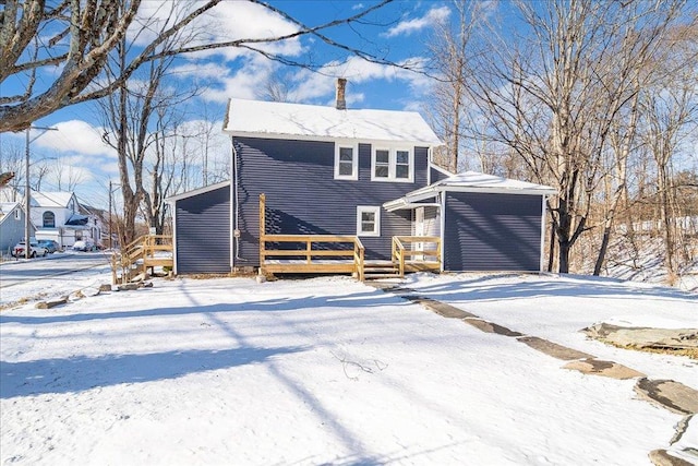 exterior space with a deck