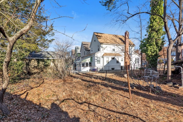 view of back of property