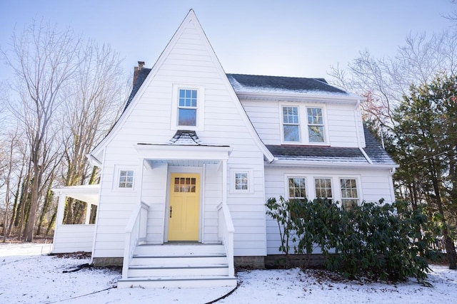 view of front of home