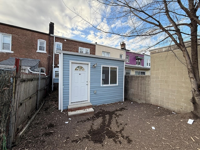 view of rear view of property