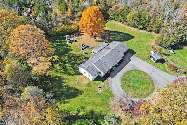 birds eye view of property