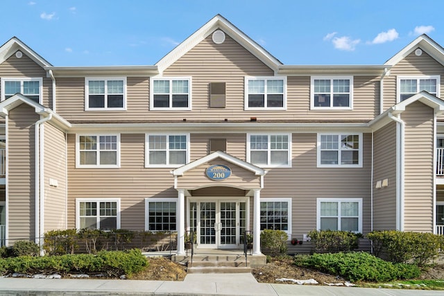 view of front of home featuring french doors