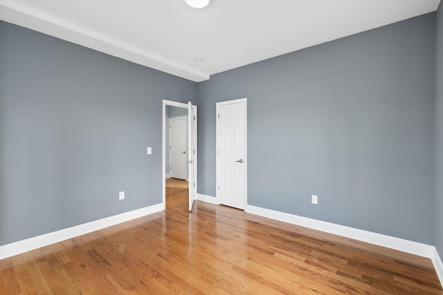 empty room featuring light hardwood / wood-style floors