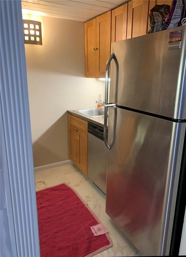 kitchen with stainless steel appliances