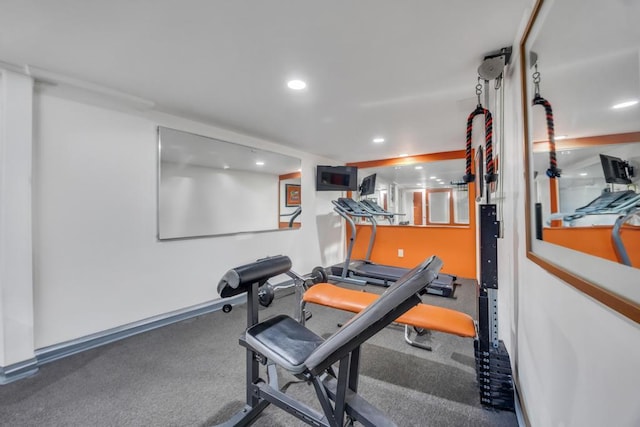 view of exercise room