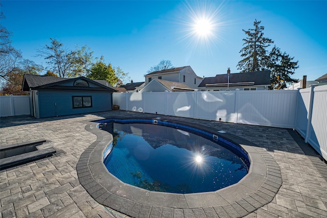 view of pool with a patio