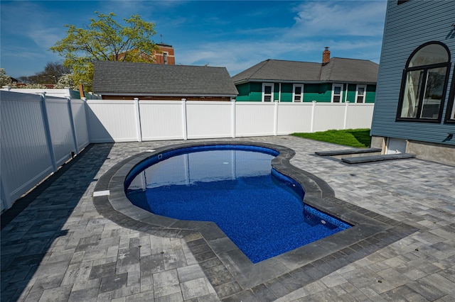 2726 Clarendon Ave, Bellmore, NY 11710 - view of pool with a patio area and a fenced backyard