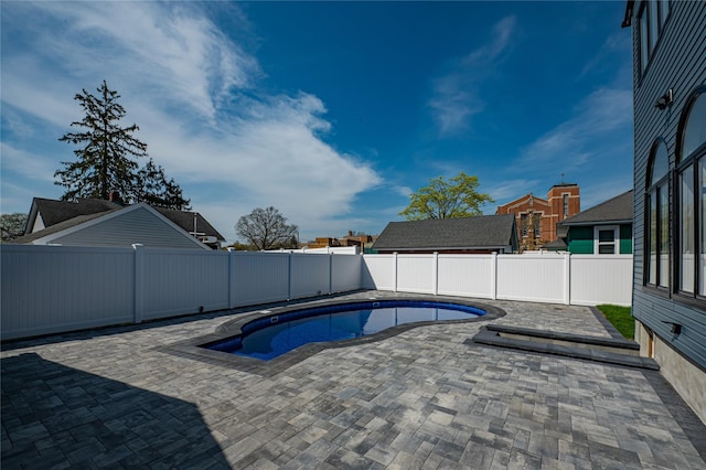 2726 Clarendon Ave, Bellmore, NY 11710 - view of swimming pool with a patio and a fenced backyard