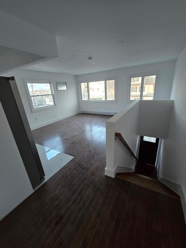 531 Bch 72nd St, Arverne, NY 11692 - foyer with wood-type flooring and baseboards
