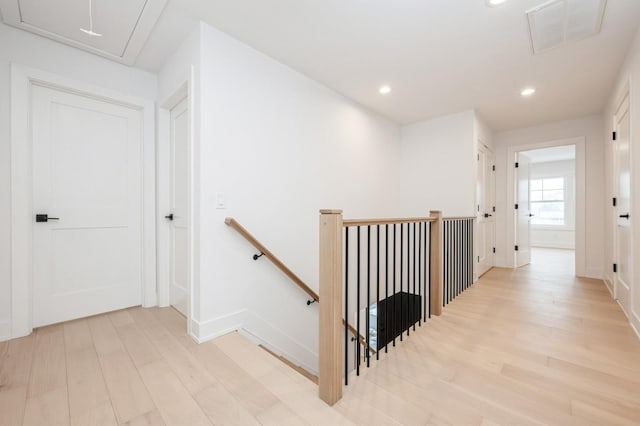 hallway featuring light hardwood / wood-style floors