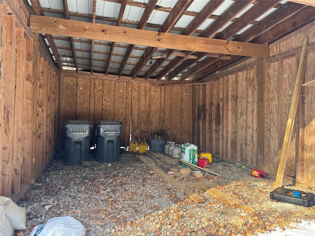 view of storage room