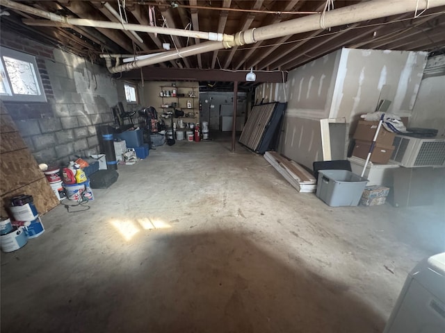 view of basement