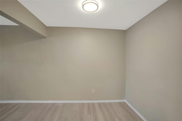 empty room featuring light hardwood / wood-style flooring