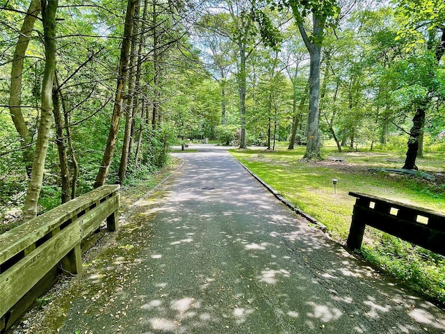 6 Hidden Pond, Muttontown, NY 11545 - surrounding community featuring driveway and a view of trees