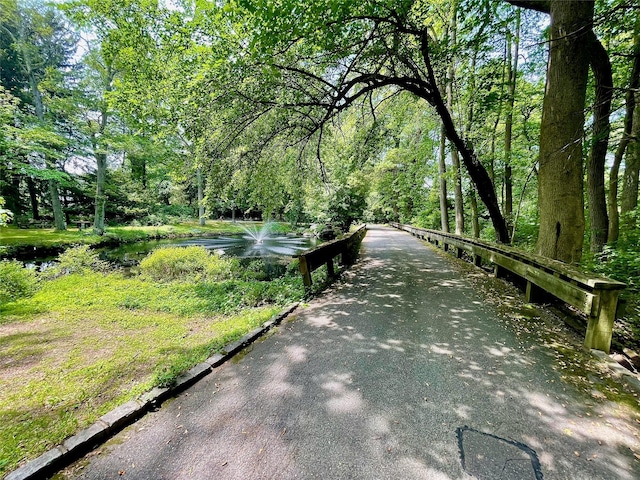 6 Hidden Pond, Muttontown, NY 11545 - view of property's community with a water view and a view of trees