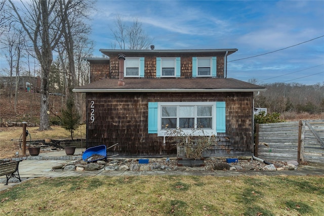 view of rear view of property