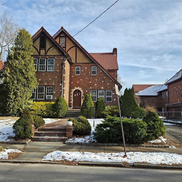 view of tudor home