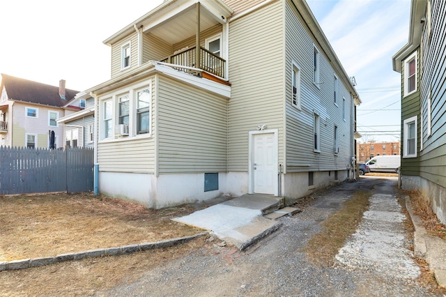 exterior space featuring a balcony