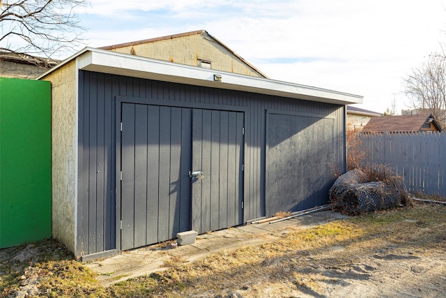 view of outdoor structure