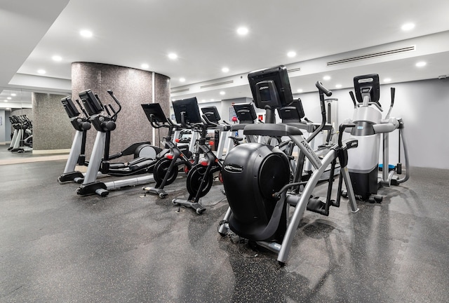 view of exercise room