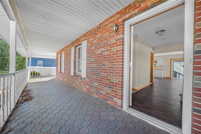 view of patio with covered porch