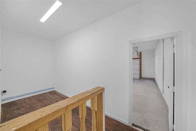 hall featuring hardwood / wood-style flooring