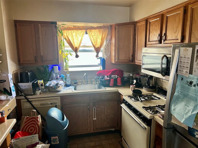 kitchen featuring sink and appliances with stainless steel finishes