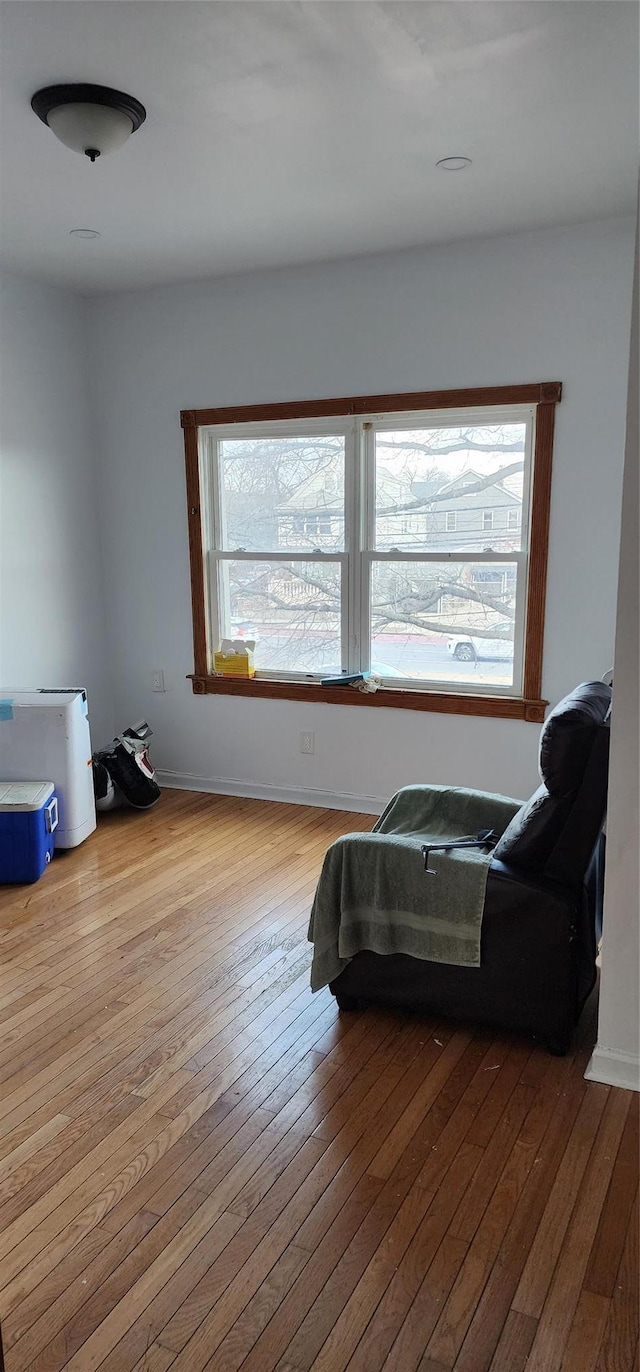 bedroom featuring light wood-type flooring