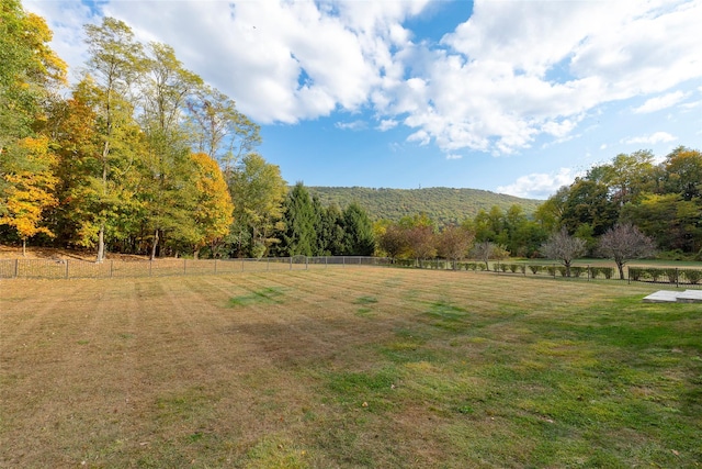 view of yard featuring a rural view