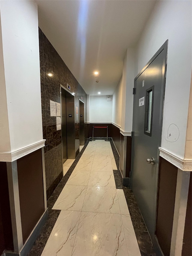 corridor with elevator