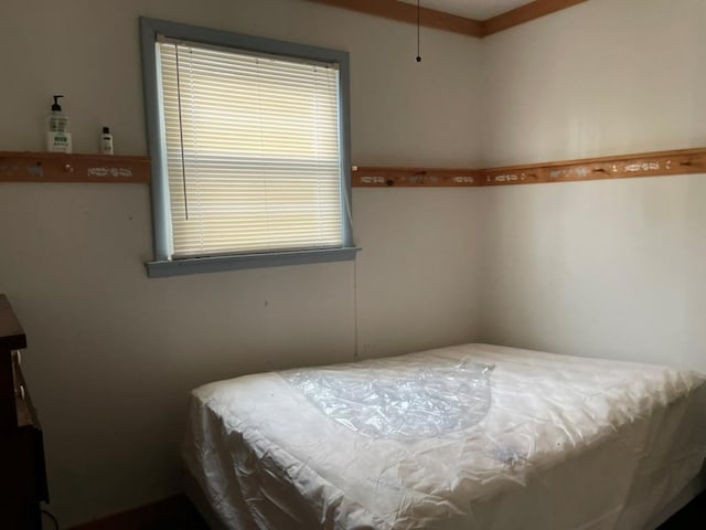 bedroom with multiple windows