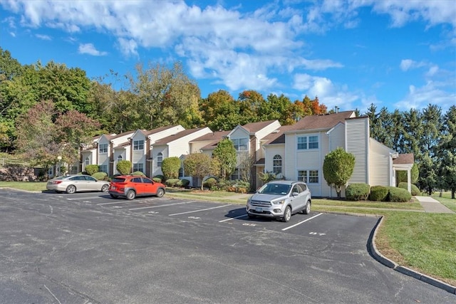 view of parking / parking lot