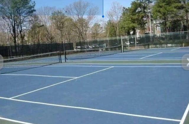 view of tennis court