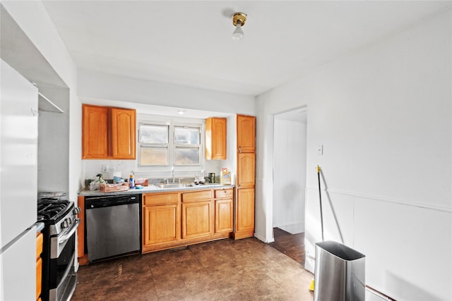 kitchen featuring sink and stainless steel appliances