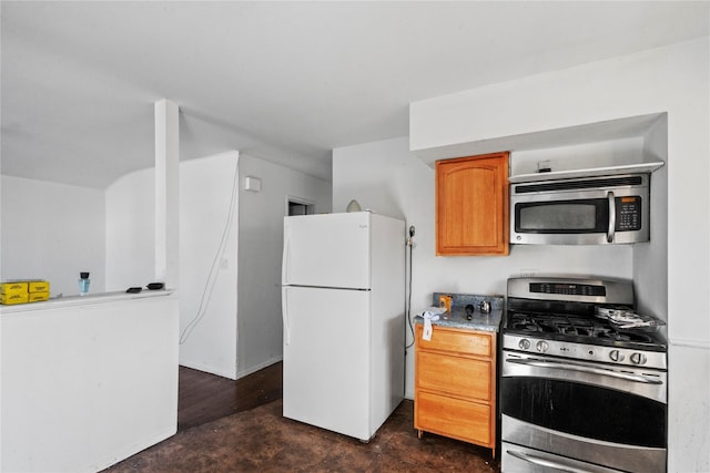 kitchen featuring appliances with stainless steel finishes