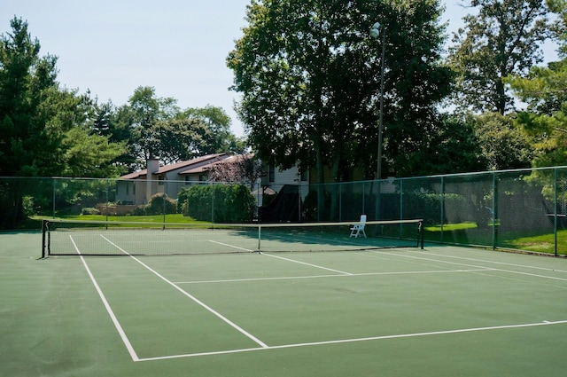 view of tennis court