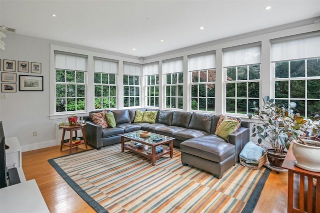 view of sunroom / solarium