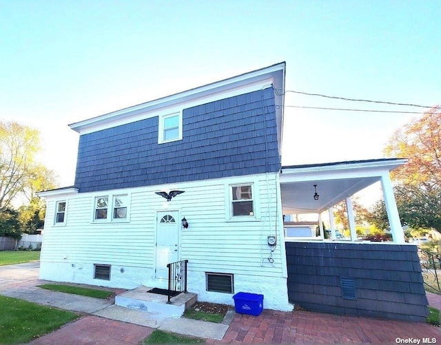 view of rear view of house